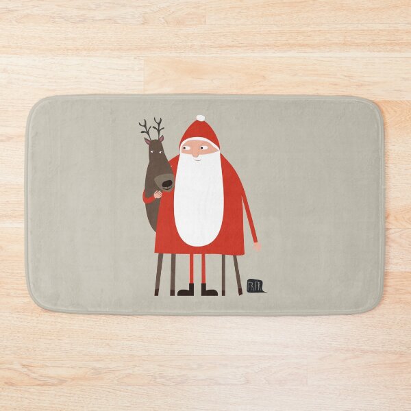 Item preview, Santa and his reindeer / Weihnachtsmann mit Rentier designed and sold by Ulrike Früchtnicht.