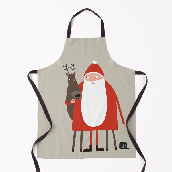 Item preview, Santa and his reindeer / Weihnachtsmann mit Rentier designed and sold by Ulrike Früchtnicht.