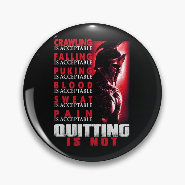 Item preview, SPARTAN QUITTING IS NOT designed and sold by teest2209.