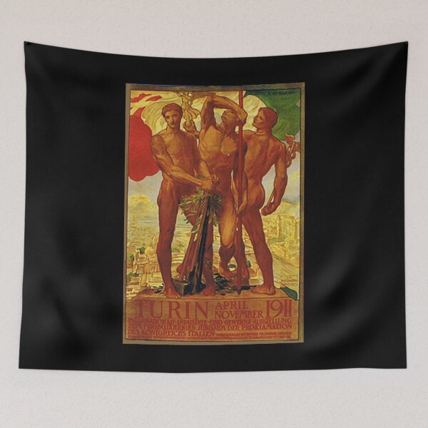Item preview, retro turin internationale industrie und gewerbe ausstellung vintage reclame designed and sold by CorasPosters.
