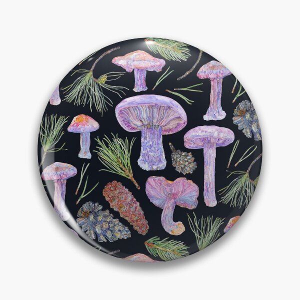 Item preview, Wood Blewits and Pine Pattern - Dark designed and sold by beccaboyce.