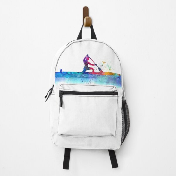 Item preview, Young professional kayaker paddling in watercolor designed and sold by paulrommer.