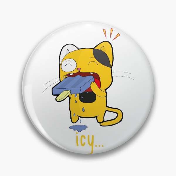 Item preview, kawaii cat eating popsicle designed and sold by Dreamartic.