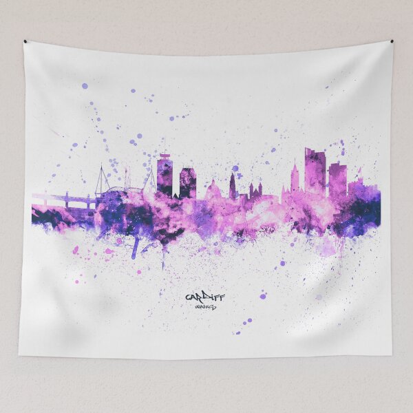 Item preview, Cardiff Wales Skyline designed and sold by ArtPrints.