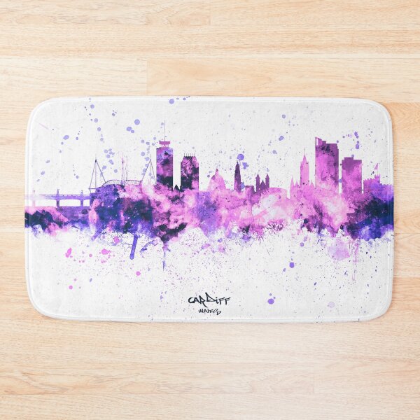 Artikelvorschau, Cardiff Wales Skyline entworfen und verkauft von ArtPrints.