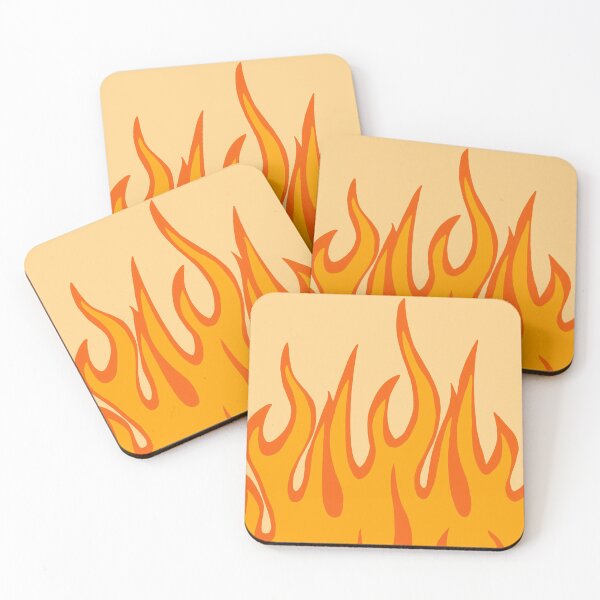 Item preview, orange flames designed and sold by Rachel Cortez.