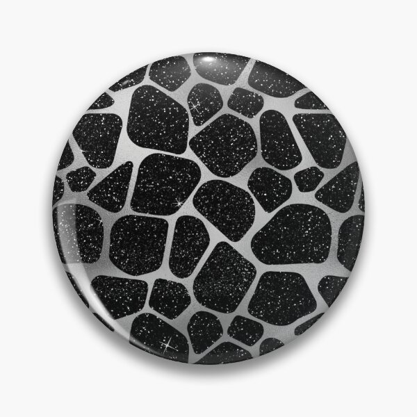 Item preview, Black and Silver Glitter Giraffe Pattern designed and sold by AnastasiaDesign.
