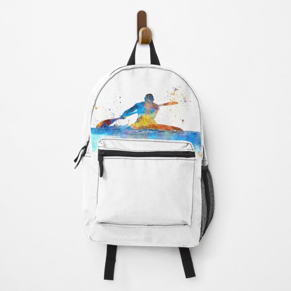 Item preview, Young professional kayaker paddling in watercolor designed and sold by paulrommer.