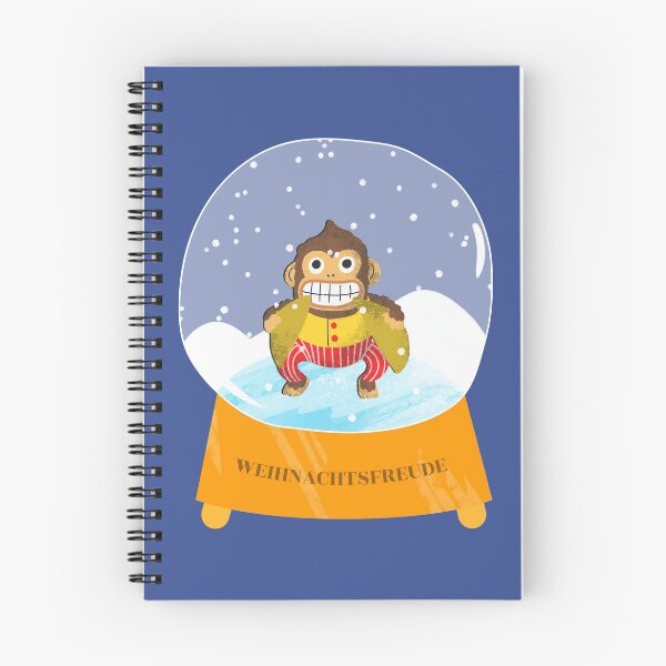 Item preview, Merry Christmas | Christmas cheer | Chilled monkey with basin in a snow globe designed and sold by Ainbowz-Artwork.