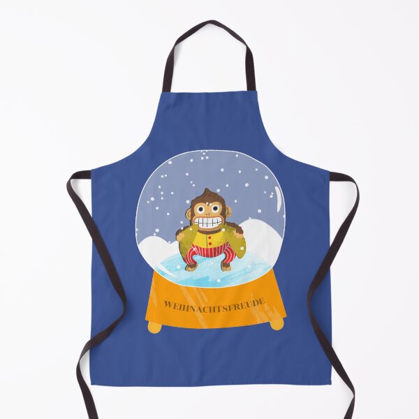 Item preview, Merry Christmas | Christmas cheer | Chilled monkey with basin in a snow globe designed and sold by Ainbowz-Artwork.