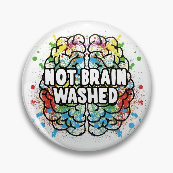 Item preview, NOT brain washed designed and sold by OffbeetShirts.