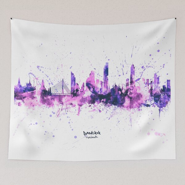 Item preview, Bangkok Thailand Skyline designed and sold by ArtPrints.