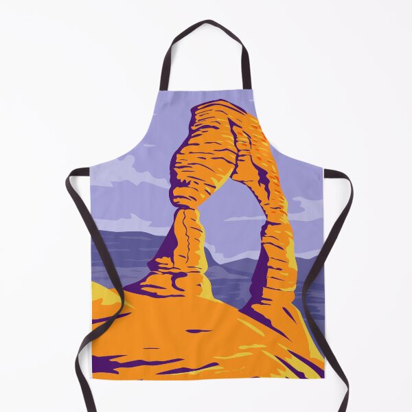 Item preview, Delicate Arch Freestanding Natural Arch in Arches National Park Moab Grand County Utah WPA Poster Art Color designed and sold by patrimonio.