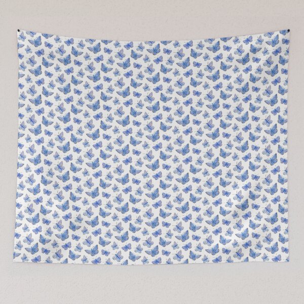 Item preview, Blue Butterflies - White designed and sold by beccaboyce.
