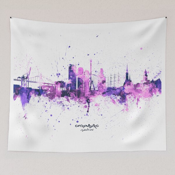 Item preview, Gothenburg Sweden Skyline designed and sold by ArtPrints.
