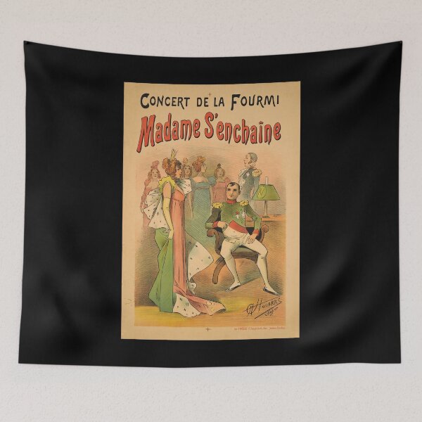Aperçu de l'œuvre retro madame senchaine concert de la fourmi vintage reclame créée et vendue par CorasPosters.