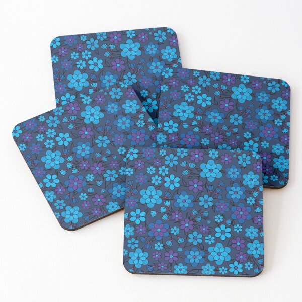 Item preview, Blue flowers pattern Design designed and sold by miljuvarghese.