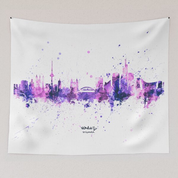Item preview, Vilnius Lithuania Skyline designed and sold by ArtPrints.