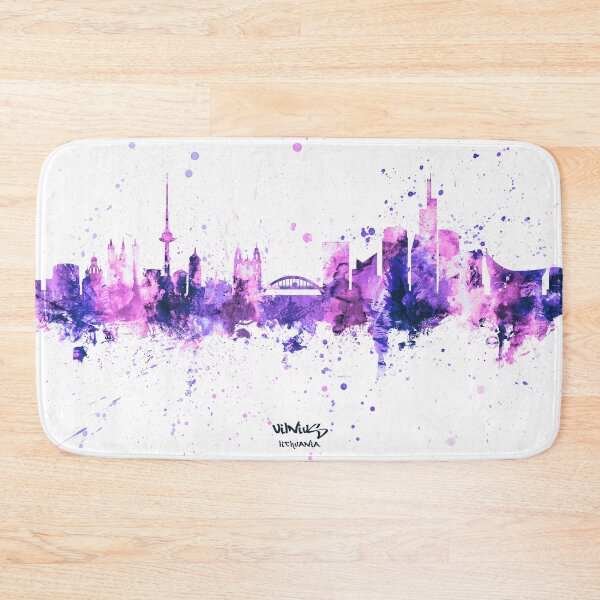 Item preview, Vilnius Lithuania Skyline designed and sold by ArtPrints.