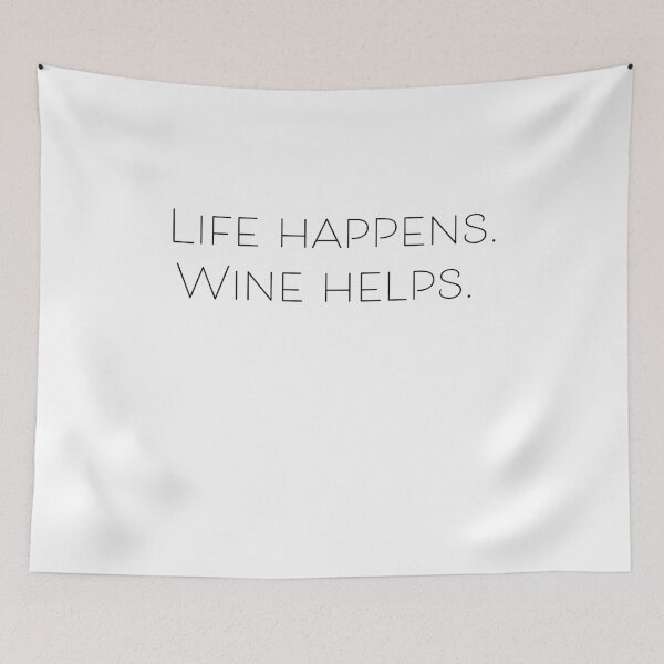 Item preview, Life Happens Wine Helps  designed and sold by LemonbatStudio.