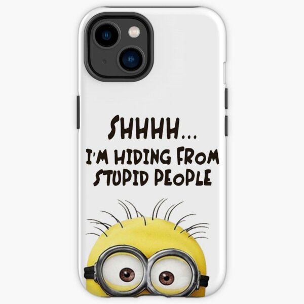 Lustiger Minion versteckt sich iPhone Robuste Hülle