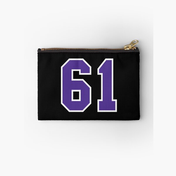 Item preview, Sixty-One Purple Jersey Number Sports 61 designed and sold by HelloFromAja.
