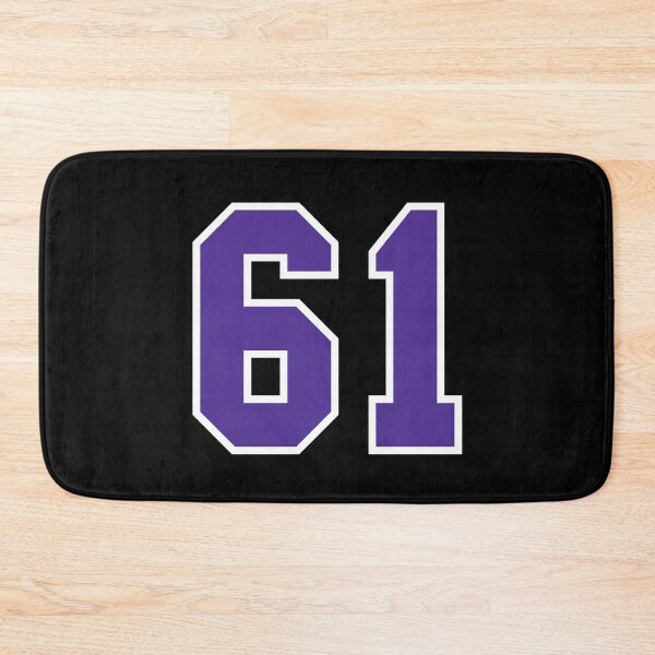 Item preview, Sixty-One Purple Jersey Number Sports 61 designed and sold by HelloFromAja.