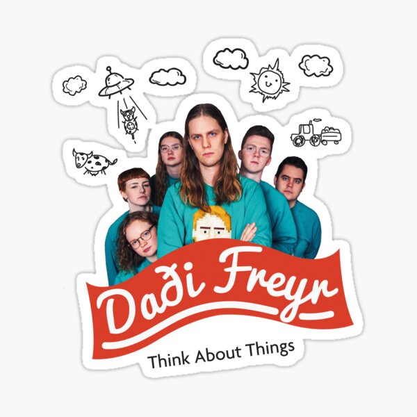 Daði Freyr Think About Things Sticker