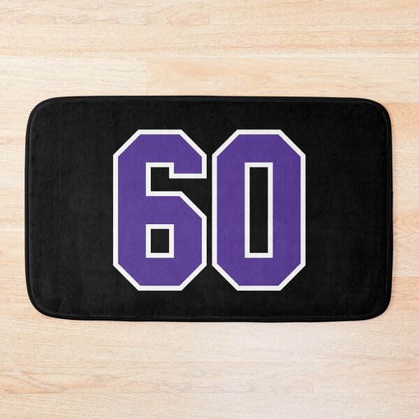 Item preview, Sixty Purple Jersey Number Sports 60 designed and sold by HelloFromAja.