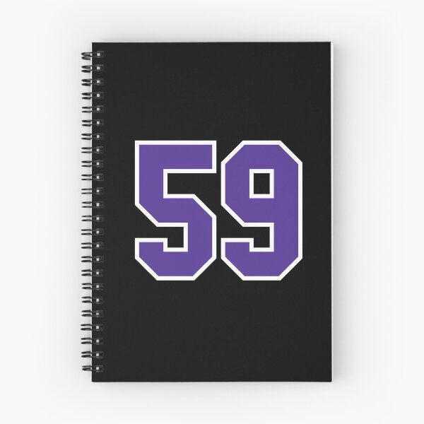 Item preview, Fifty-Nine Purple Jersey Number Sports 59 designed and sold by HelloFromAja.