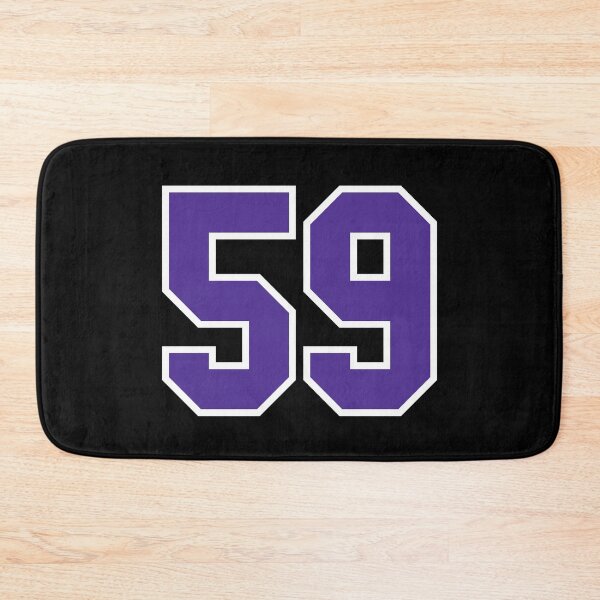 Item preview, Fifty-Nine Purple Jersey Number Sports 59 designed and sold by HelloFromAja.