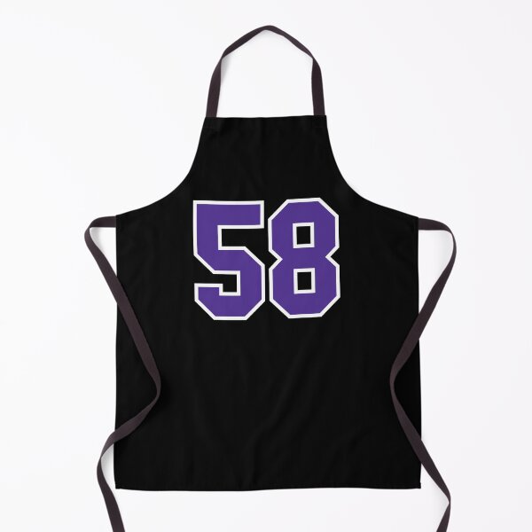 Item preview, Fifty-Eight Purple Jersey Number Sports 58 designed and sold by HelloFromAja.