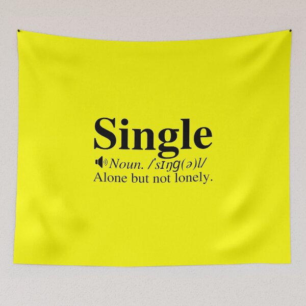 Item preview, Single Definition: Alone But Not Lonely.  designed and sold by mind-illusions.