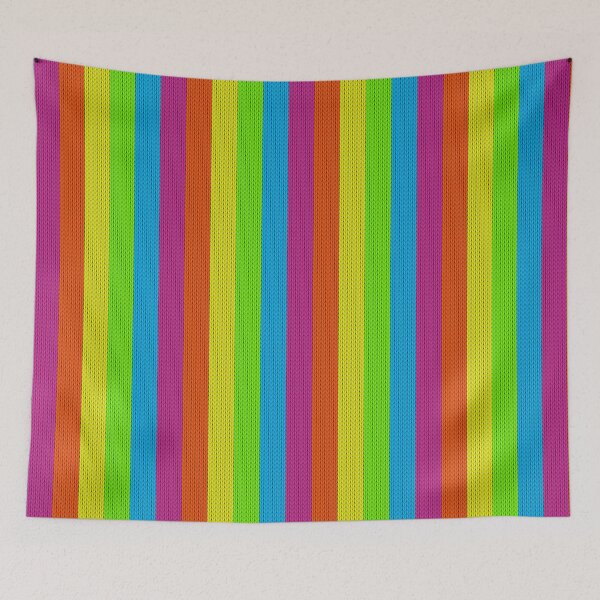 Item preview, Color Palette Knitted Lines Pattern Style designed and sold by MAZAX.