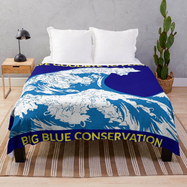 Item preview, Wave Goodbye to plastic - Big Blue Conservation designed and sold by BigBlueDiving.