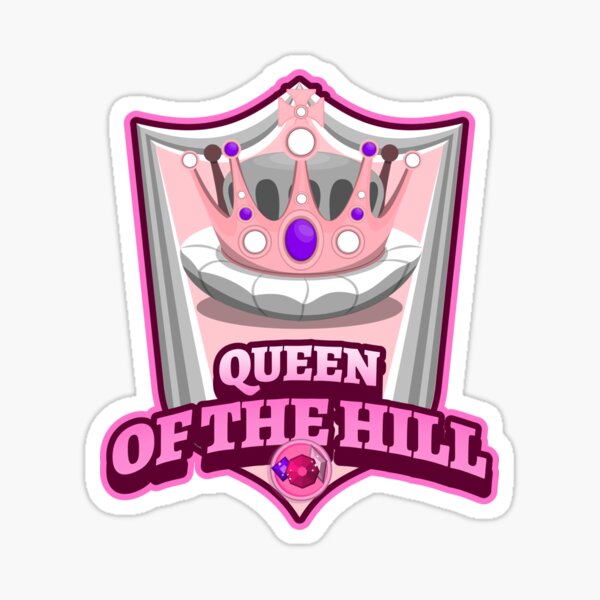 "Queen Of The HILL COUPLE Matching Gifts CROWN" Sticker by GloriousMess