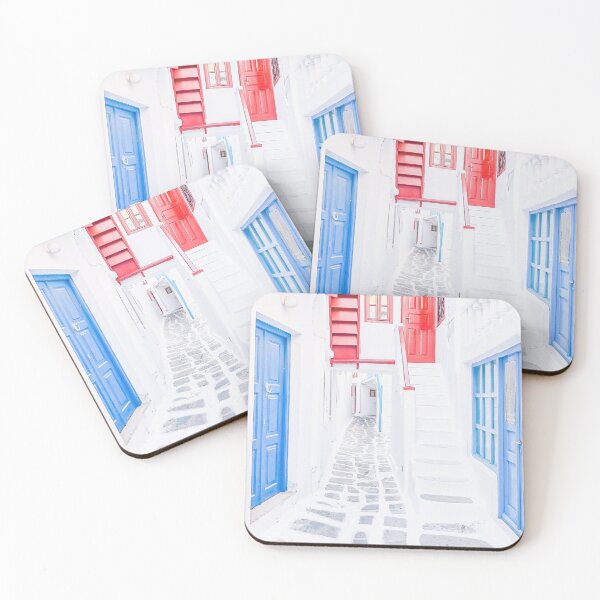 Item preview, 509. The Red and the Blue, Mykonos, Greece designed and sold by Julie Travel Photography.