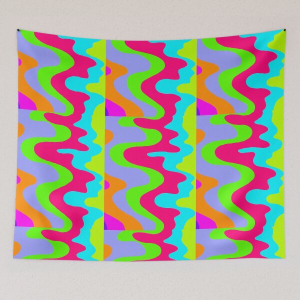 Item preview, Vibrant melted Colors - Pink purple green blue designed and sold by KennyLucky.