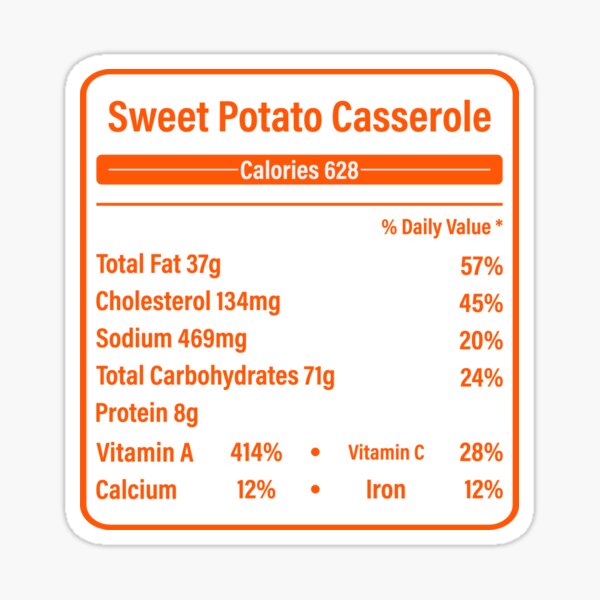 Item preview, SWEET POTATO CASSEROLE designed and sold by teemaker24.