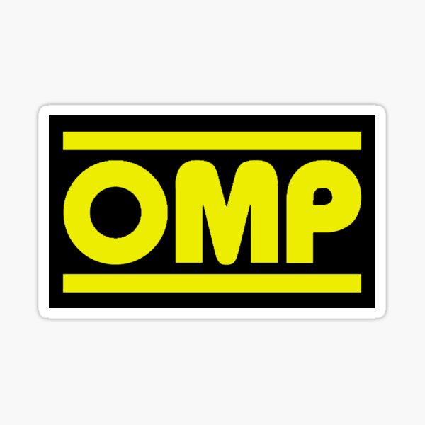 Sticker Autocollant OMP rallye tuning deco voiture decal sponsor