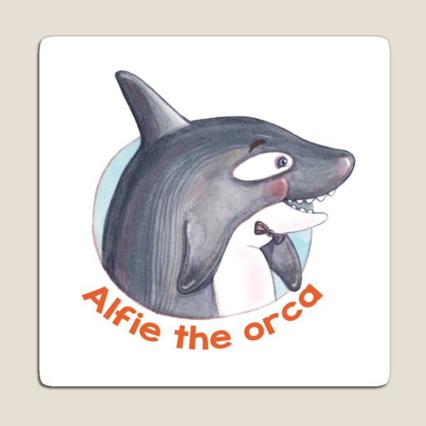 Alfie the Happy Orca Whale Magnet