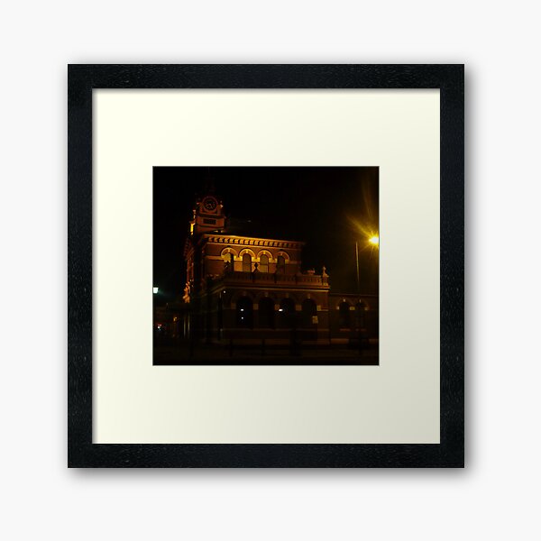 Golden post office Framed Art Print
