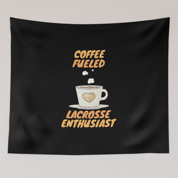 Item preview, coffee fueled lacrosse enthusiast designed and sold by SnowballStep.