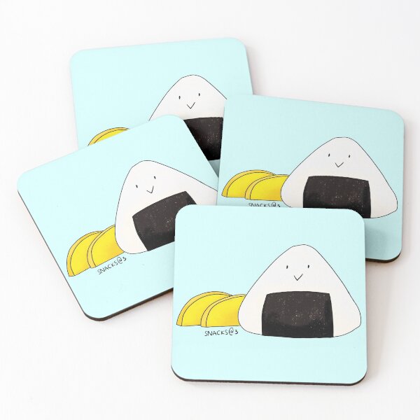 Item preview, Delicious Japanese rice ball with yellow pickled radish designed and sold by Snacks-At-3.