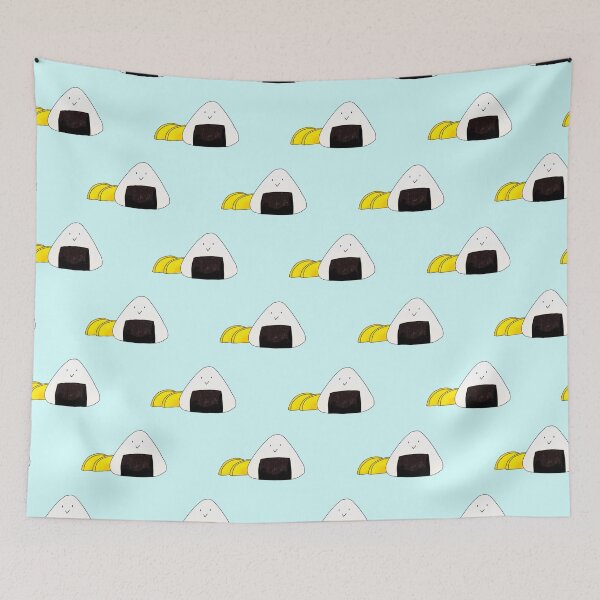Item preview, Delicious Japanese rice ball with yellow pickled radish designed and sold by Snacks-At-3.