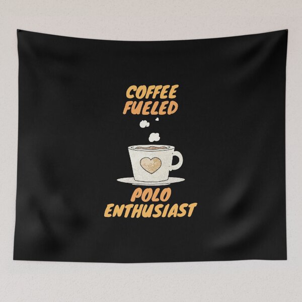 Item preview, coffee fueled polo enthusiast designed and sold by SnowballStep.