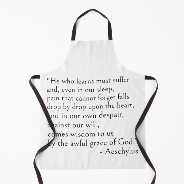 Item preview, Aeschylus, He who learns must suffer qoute designed and sold by ds-4.
