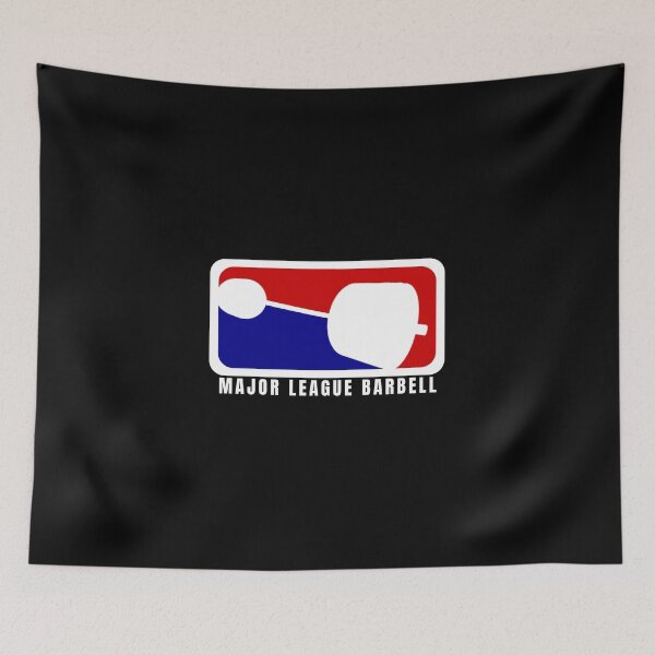Item preview, MAJOR LEAGUE BARBELL - ICONIC SPORTS LOGO designed and sold by HeavyLiftGift.