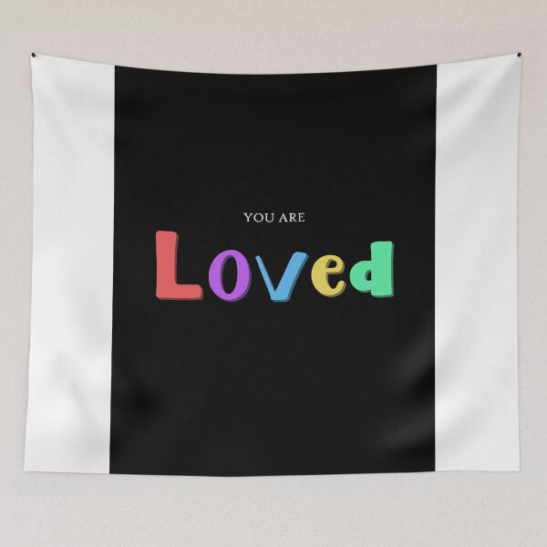 Item preview, You Are Loved Quote Art Design Inspirational Moti designed and sold by vividpixelusa.
