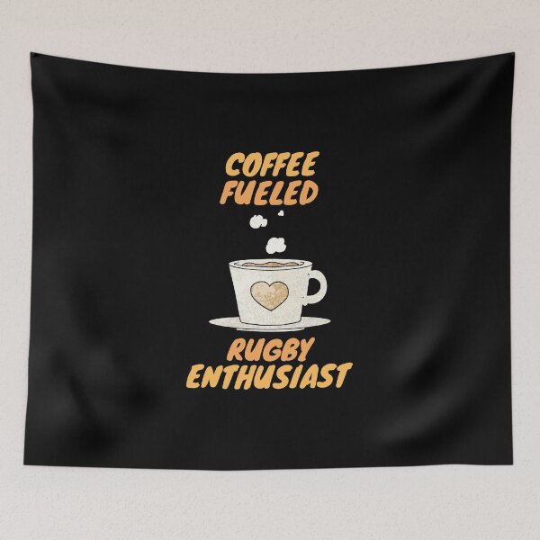Item preview, coffee fueled rugby enthusiast designed and sold by SnowballStep.